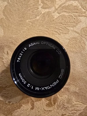 Lente de cámara vintage Pentax-M SMC 50 MM 1:2 Asahi Optical Co, MUY limpia ver foto. Foto 1 de 4