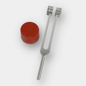 128 Hz Weighted Tuning Fork with Rubber Activator Puck – C Frequency Therapy - Picture 1 of 4