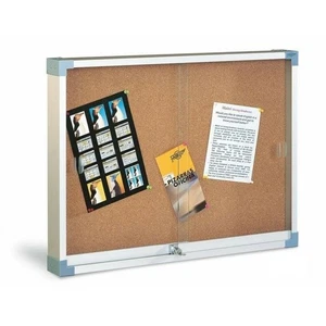 Anschlagbrett Faibo Kork Methacrylat 80 x 100 cm Braun Grau - Bild 1 von 1