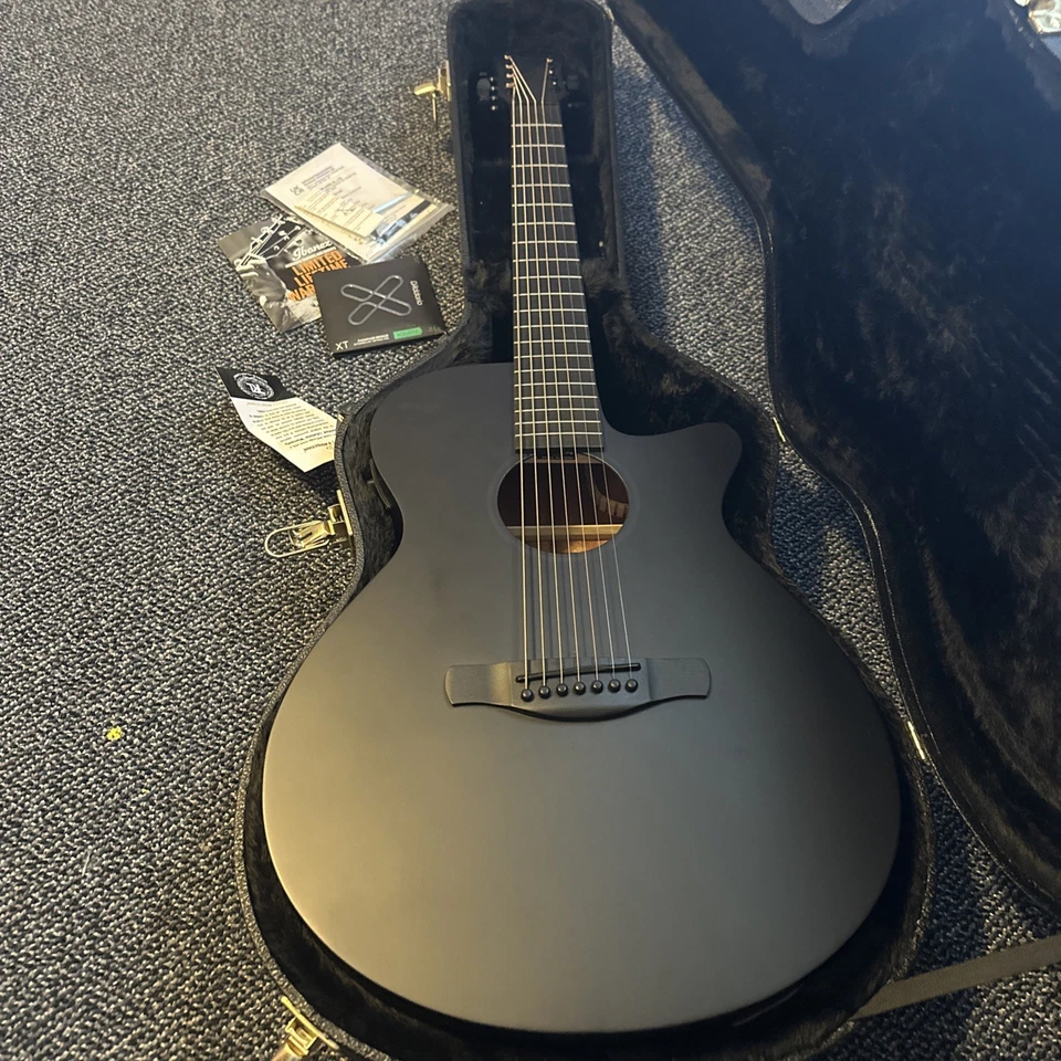 Ibanez AEG721 7 String Acoustic Electric Guitar Black Out Finish - Image 1 of 4