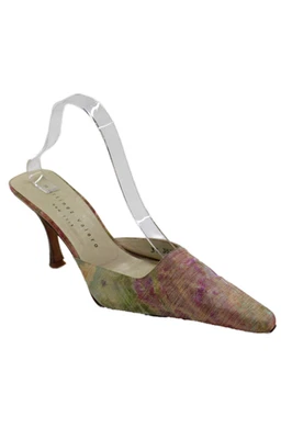 Zapatos de tacón alto Martinez Valero para mujer con estampado abstracto multicolor talla 8 Foto 1 de 4