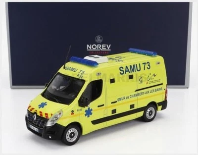 NOREV 518788 RENAULT - MASTER VAN SAMU AMBULANCE 2014 - YELLOW - 1/43 - Immagine 1 di 3