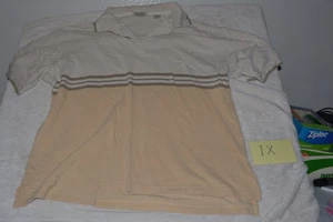 Polo 2XL marrone 2 bottoni colletto St John's Bay cotone made in Sri Lanka - Foto 1 di 2