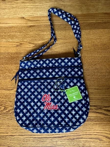 Vera Bradley Hipster Crossbody Ole Miss University Mississippi Triple Zip NEW - Picture 1 of 9