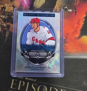 SCOTT MORROW 2024-25 UD BLACK DIAMOND ROOKIE SINGLE DIAMOND GEM RC 9/9 - Bild 1 von 1
