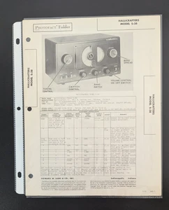 Hallicrafters S-38 Receiver SAMS PHOTOFACT Folder Manual 1946 ORIGINAL - Picture 1 of 6