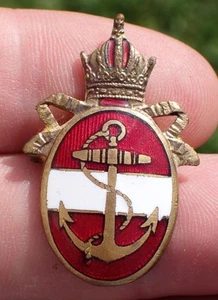 TOP K.u.K Kriegsmarine Abzeichen Kappenabzeichen emailliert - Bild 1 von 11