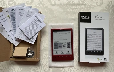 Sony PRS-T3 S 2GB, WLAN, 15,2 cm (6 Zoll) - Rot, Extras, Neuwertig! - Bild 1 von 4