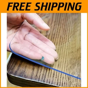 42 x 70 Inch Clear Vinyl Table Cover - Waterproof and Heat Resistant Protector - Picture 1 of 11