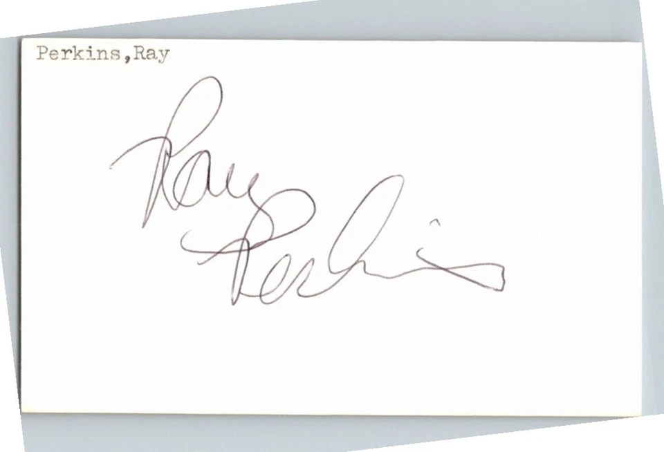 1980's -Ray Perkins- Signed/Autograph/Auto Index Card Houston Astros MLB - Image 1 of 1