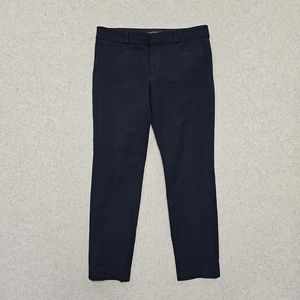 Banana Republic Pants Women's Sloan Slim Mid-Rise Ankle Crop Size 4 Navy Stretch - Picture 1 of 11