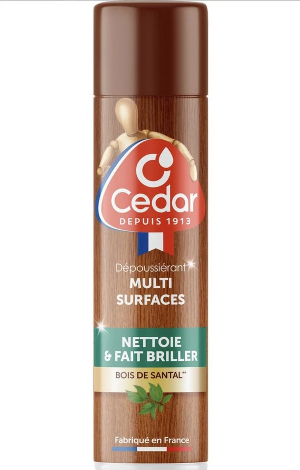 O'CEDAR SPONTEX Nettoyant dépoussiérant brillant multi surfaces 300ml O'CEDAR