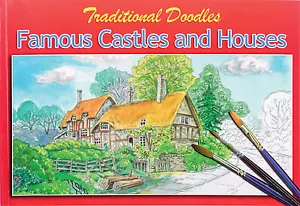 CASTLES & HOUSES COLOURING PAINTING SKETCH BOOK OLDER CHILDREN & ADULTS 3070 - Picture 1 of 1