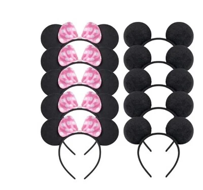 Mickey and Minney Mouse Birthday Hats (Set Of 10) 2 Colors Free Shipping - Image 1 of 4