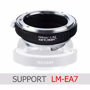K&F Concept Adapter fit LM-EA7 for Nikon F Lens to Leica M Lens Camera M-P M240 - Picture 1 of 9