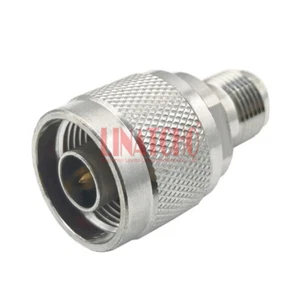 Adaptador coaxial recto de latón RF 50 ohmios enchufe N macho a conector jack hembra TNC - Imagen 1 de 10