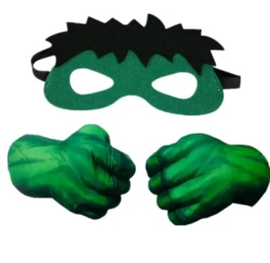 GUANTI BOXE PUGNI PUGILATO BAMBINI SUPER HERO MARVEL HULK + MASCHERA - Foto 1 di 1