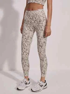 Varley Women's High-Rise Leggings with Side Pockets Crema Fractured Flower Small - Picture 1 of 8