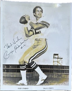 Roger Staubach Cowboys Vintage Signed 8x10 Photo Autographed - Picture 1 of 1