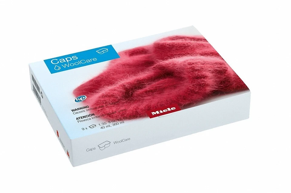 Miele 10755570 WoolCare capsules 9-pack wool and delicates detergent. - Image 1 of 1