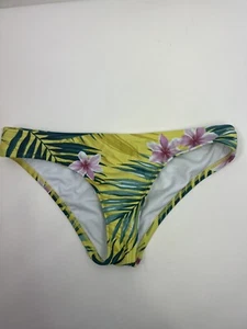 Kona Sol Bikini Bottom Womens Sz S Yellow Hipster Swim Target Tropical - Picture 1 of 8