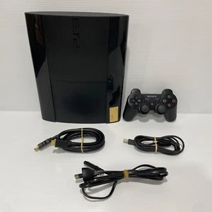 Sony Playstation 3 PS3 Super Slim 12GB Console + Controller - Tested & Working - Picture 1 of 9