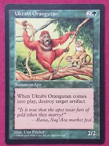 Magic The Gathering VISIONS UKTABI ORANGUTAN green card MTG - Picture 1 of 2