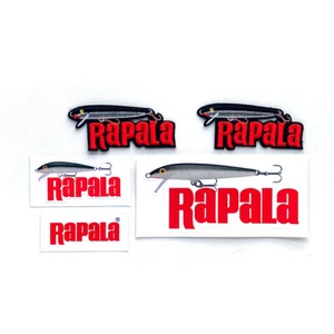 2 kleine RAPALA Original Schwimmer bestickt aufbügeln Patches für Taschen und riesig - Bild 1 von 4