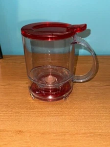 TEAVANA Perfectea Maker 16 oz. Hot Cold Tea Maker RED Over Cup Dispensing - Picture 1 of 5