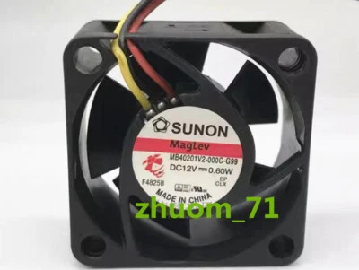 1PC SUNON 4020 MB40201V2-000C-G99 DC12V 0.60W 40*20MM inverter cooling fan - Image 1 of 3