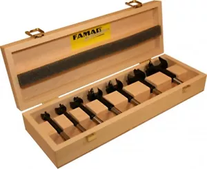 FAMAG 1663.570 Bormax³, Forstner Drill Bit Set IN Wooden Box, 7-teilig - Bild 1 von 1