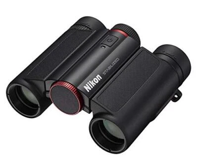 Nikon Anti-Vibration Binoculars 10 x 25 STABILIZED Red STB10X25RD NEW from Japan - Image 1 of 4