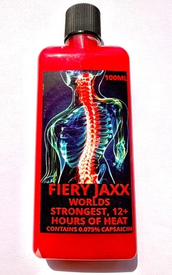 FIERYJAXX NEW 100ml Muscle & Joint Pain Relief. ( The strongest Products in the world..