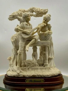 🖤Large Vintage Bisque Porcelain Figurine Lovers the Serenade - Picture 1 of 10