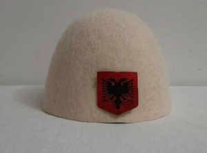 ALBANIA PLIS WOOL HAT FOLK QELESHE HANDMADE 100% WOOL ALSO CALLED PILEUS #1 - Picture 1 of 6