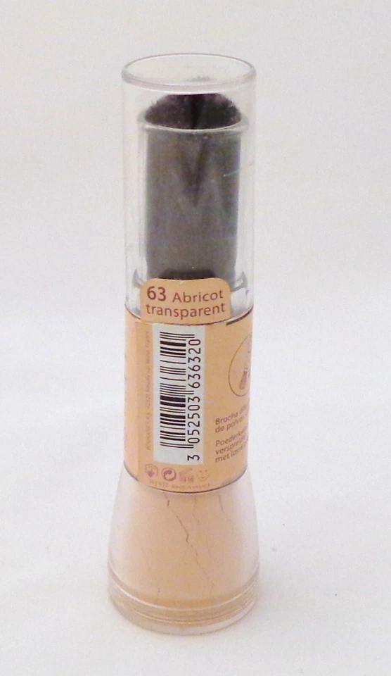 BOURJOIS LOOSE POWDER in a brush~63 ABRICOT TRANSPARENT 0.2 oz./6g-NWOB - Image 1 of 1