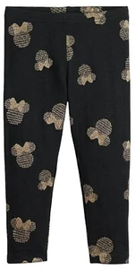 Disney Minnie Mouse black glittery gold leggings pants NWT girls 4 4T - Picture 1 of 1