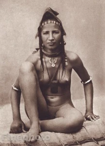 1925 Vintage Print TIMBUKTU FEMALE NUDE West Africa Mali Native Indian Photo Art - Picture 1 of 1