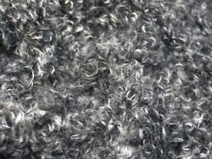 Lady McElroy Plush Faux Fur Fabric Grey - per metre