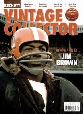 New AUG/SEPT 2023 Beckett VINTAGE COLLECTOR Price Guide Magazine with JIM BROWN - Image 1 of 4