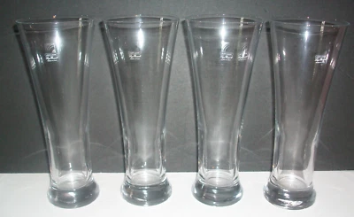 4 Luigi Bormioli Light & Music Pilsner Glasses - Image 1 of 2