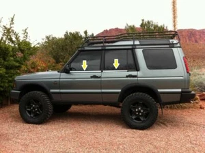 Telaio Finestre Cromato Land Rover DISCOVERY 2 II 1994 - 2004 4pz S.ACCIAIO - Foto 1 di 1