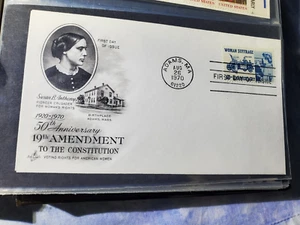 FDC First Day Issue Susan B Anthony 50th Anniversary 19th Amendment Aug. 26 1970 - Picture 1 of 1
