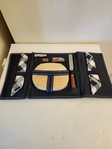 NEW Picnic At Ascot Charcuterie Cutting Board Knife Wine Opener Set Travel 5 pc - Picture 1 of 7