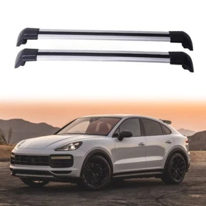 2Pcs Fit for 2018-2022 Porsche Cayenne Roof Rail Racks Holder Cross Bars - Picture 1 of 5