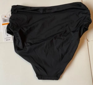 Neu mit Etikett Anne Cole Damen-Bikinihose hoher Bund schwarz Schwimmen S Small 54 $ - Bild 1 von 4