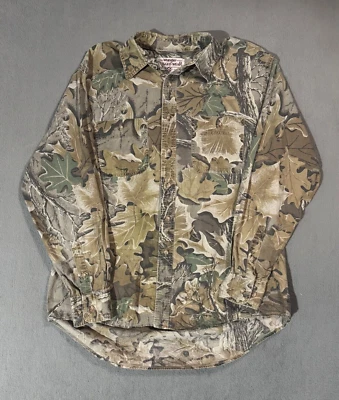 Wrangler Camuflaje AOP De Colección EE. UU. Caza Manga Larga Sudadera Franela Camiseta XL Foto 1 de 4
