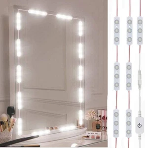 10ft White LED Vanity Mirror Lights Dimmable Touch Control Make Up Lamp Strip - Picture 1 of 7