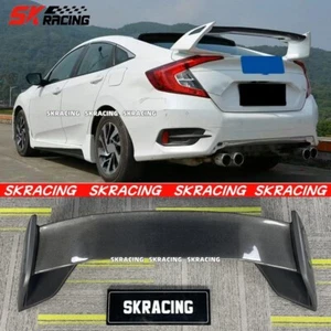 Fits 16-21 Honda Civic Type-R HighKick Half Carbon Fiber Rear Trunk Wing Spoiler - Picture 1 of 17