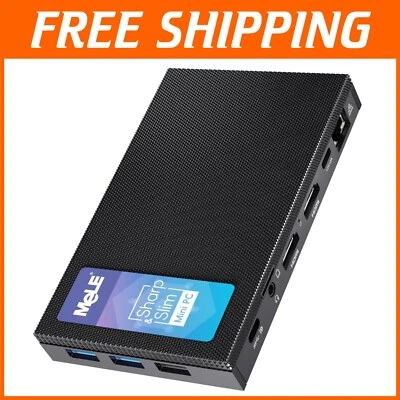 Elegant Fanless Mini PC - 12th Gen N100, 16GB RAM, 512GB SSD for Home & Office - Image 1 of 4